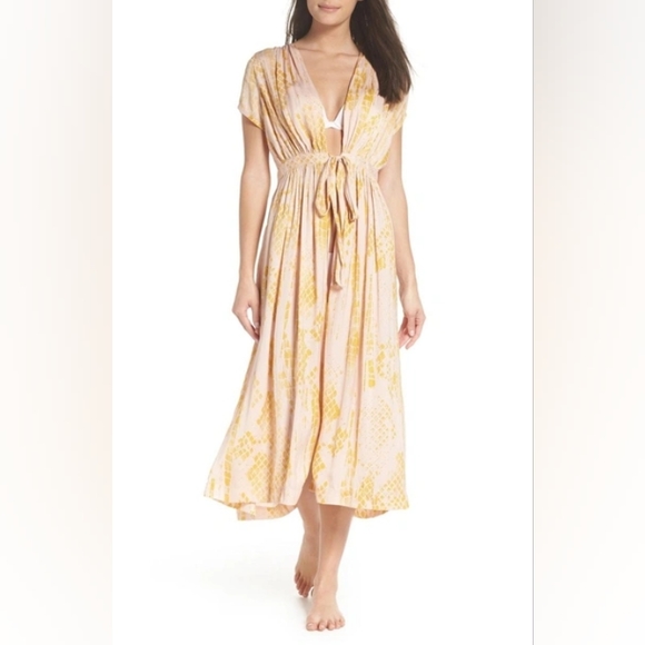 Intimately Free People So Long Maxi Tie Waist Robe Kimono